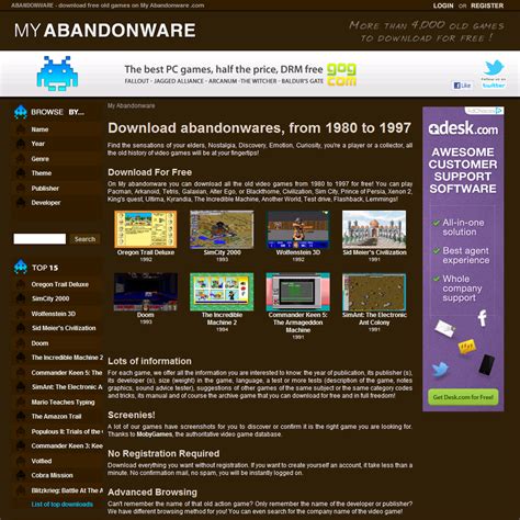 my abandonware|my abandonware com.